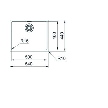 Franke Edelstahlbecken MRX 110-50 Edelstahl Handbedienung